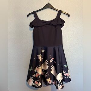 Ted Baker Girls’ Navy Unicorn Butterfly Party Dress 🦄🦋
